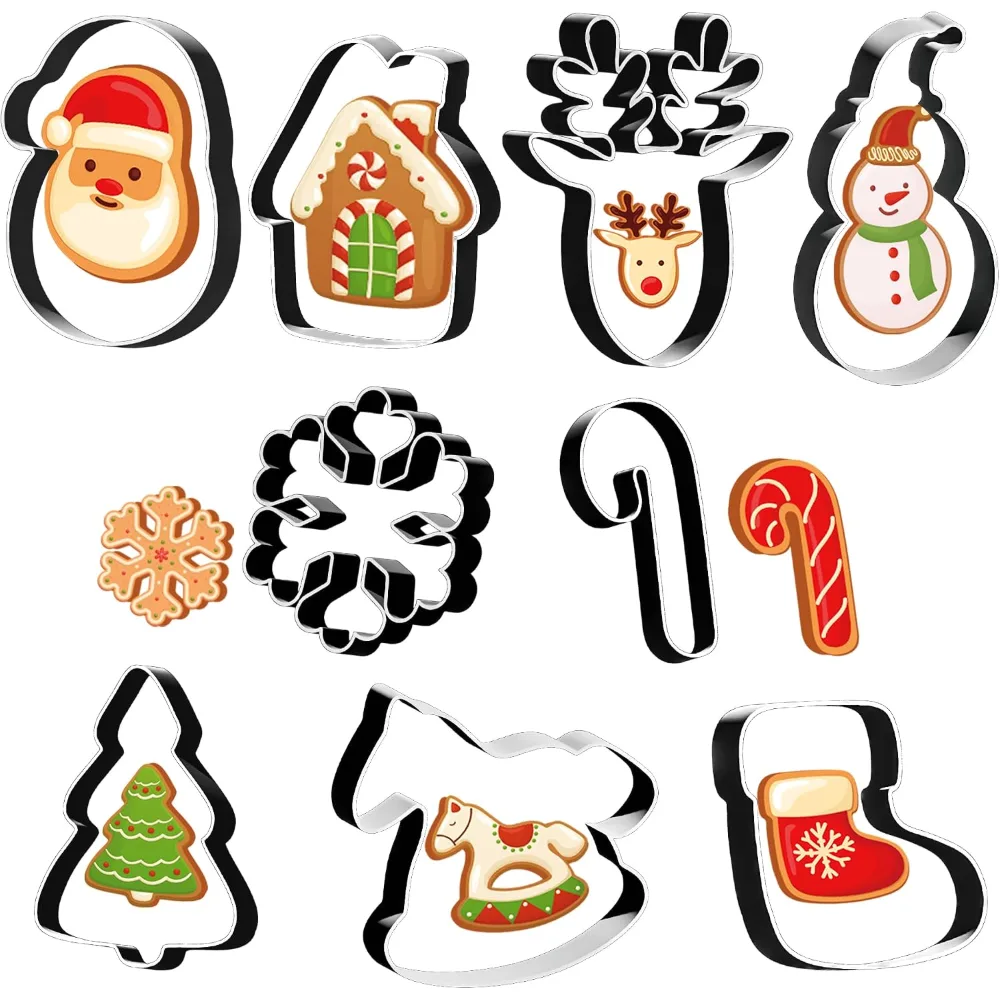 Christmas Cookie Cutters 9 PCS Christmas Party Favors