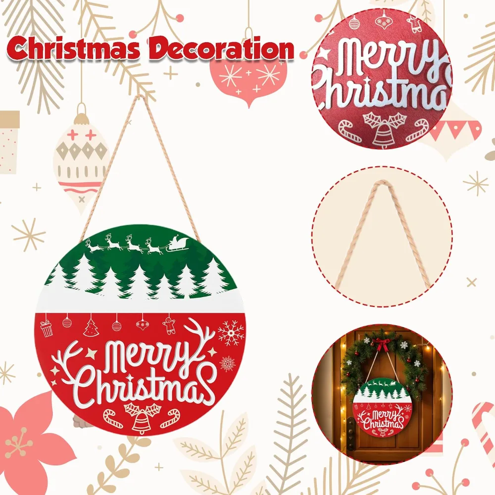Christmas Decorations Outdoor Christmas Wreaths for Front Door, view 3
