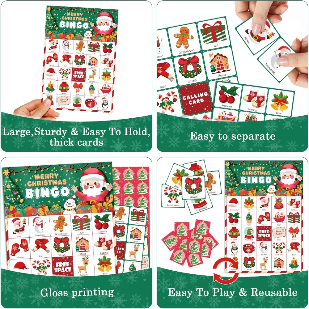 Christmas Games Xmas Bingo for Kids, view 4