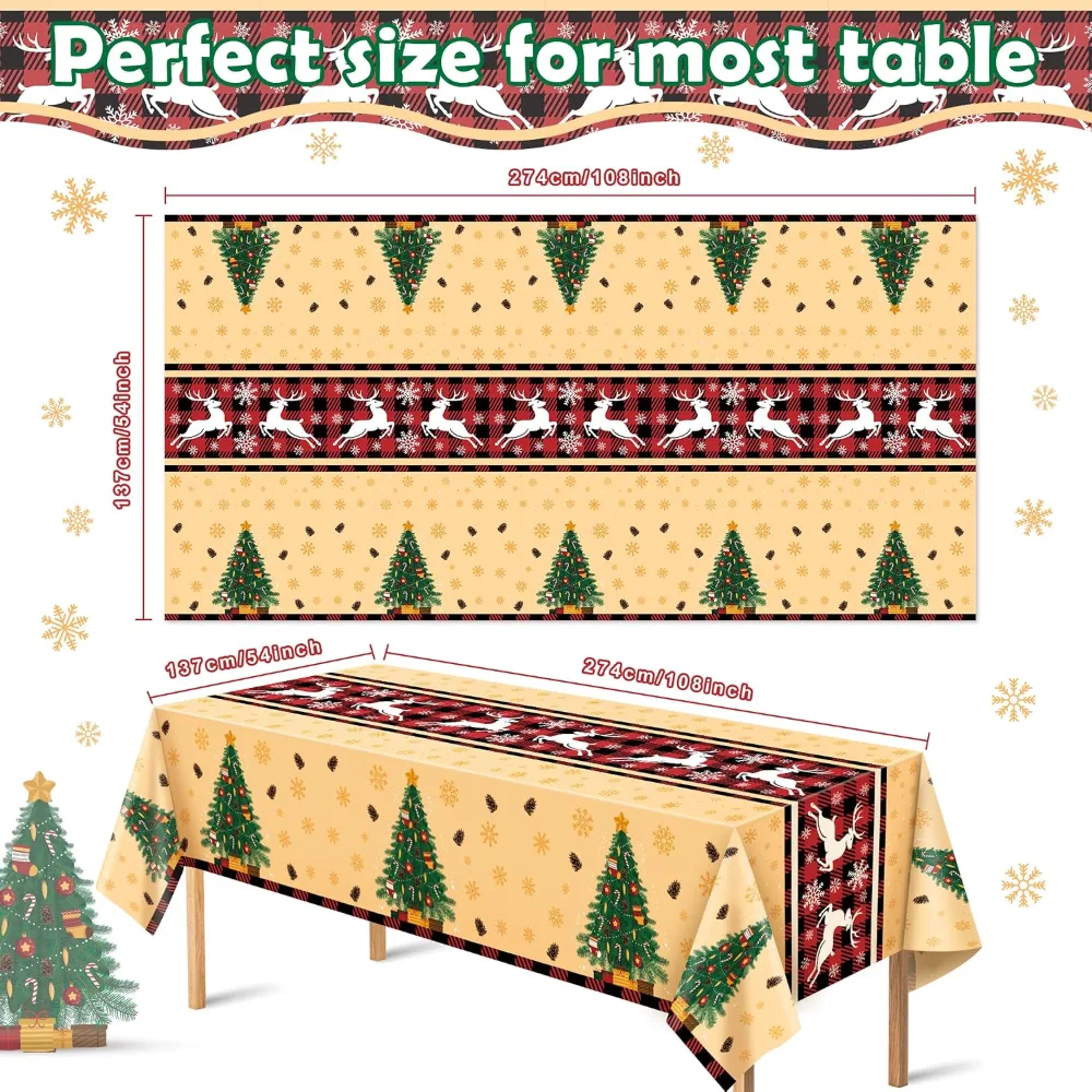 Christmas Party Decorations Christmas Tablecloth, view 2