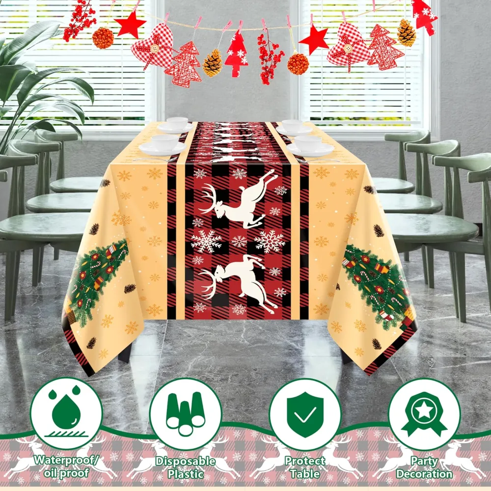 Christmas Party Decorations Christmas Tablecloth, view 3