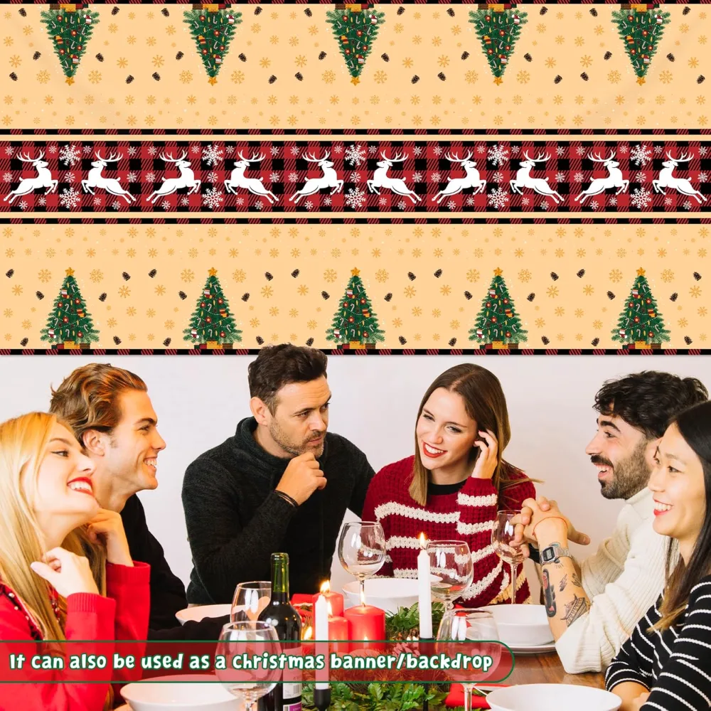 Christmas Party Decorations Christmas Tablecloth, view 6