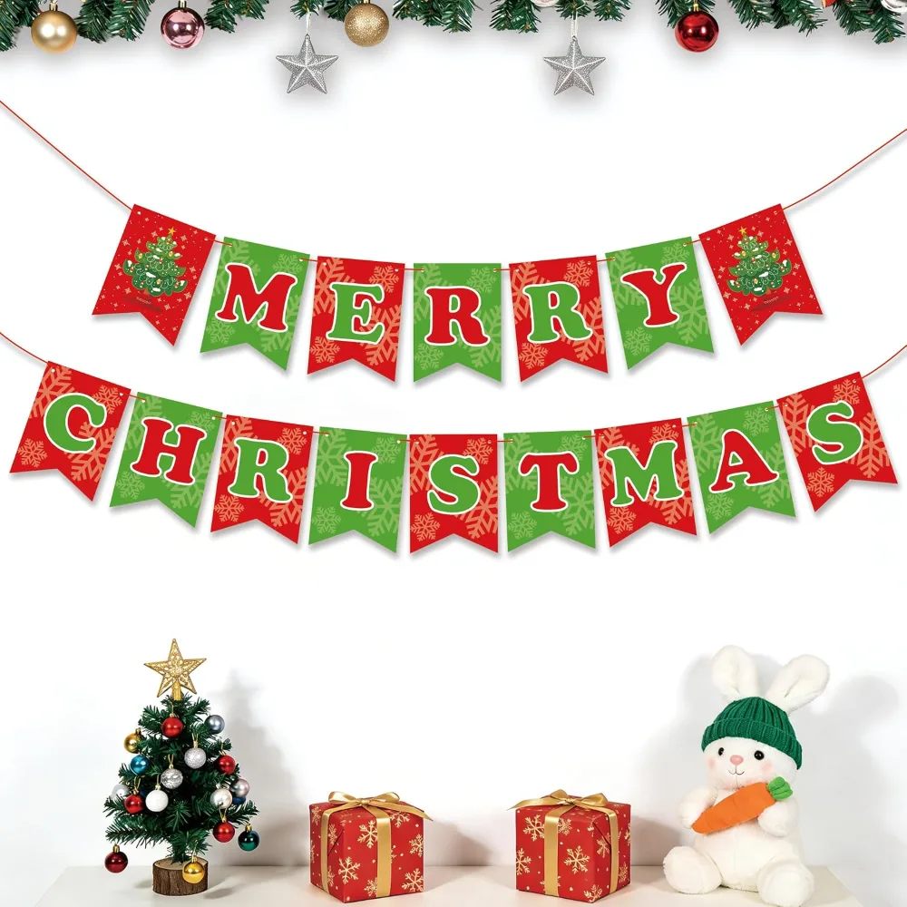 Christmas Party Decorations Merry Christmas Banner