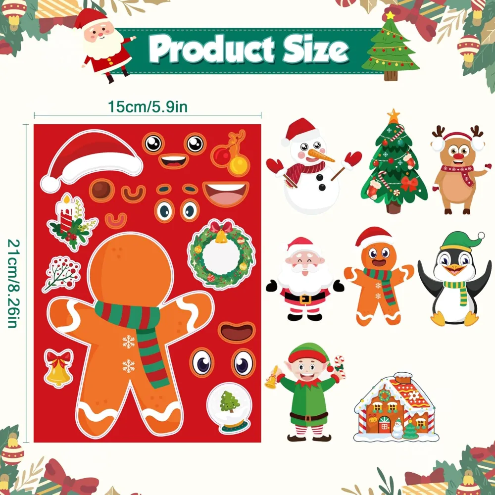 Christmas Stickers Stocking Stuffers for Kids, view 3