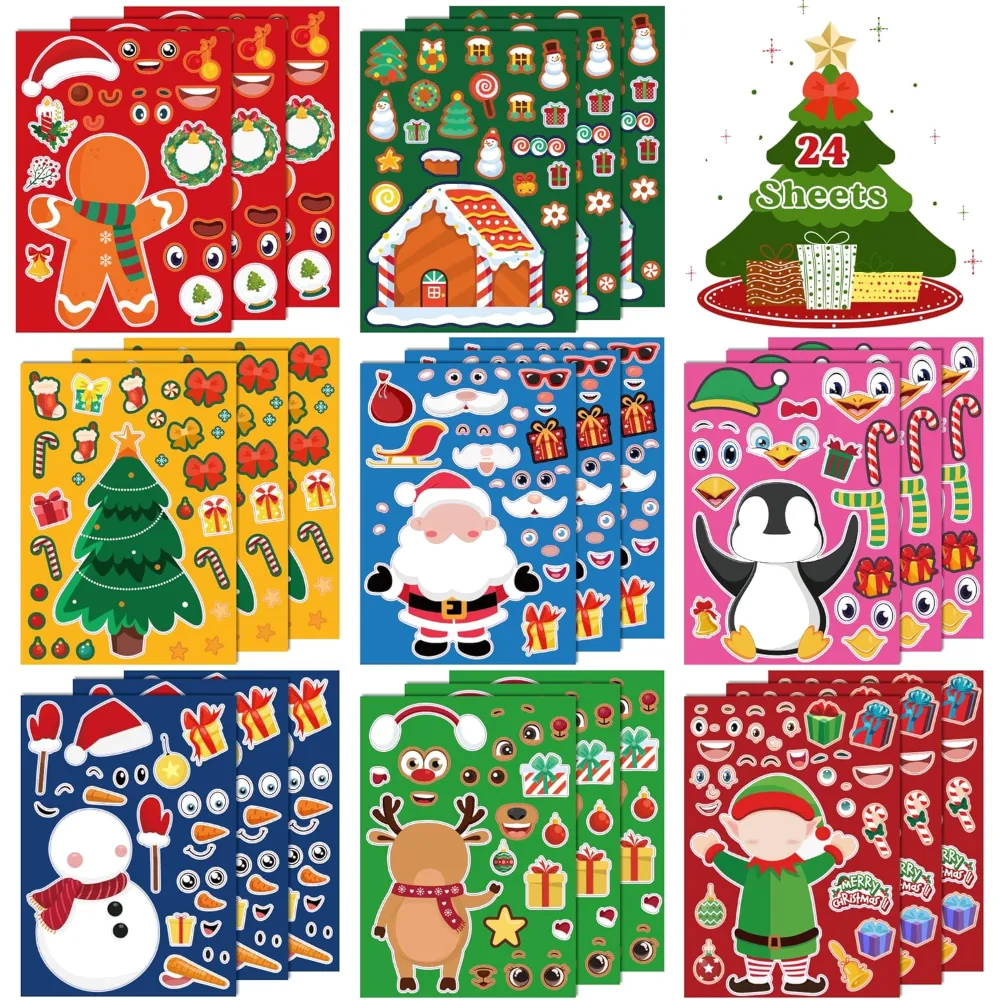 Christmas Stickers Stocking Stuffers for Kids