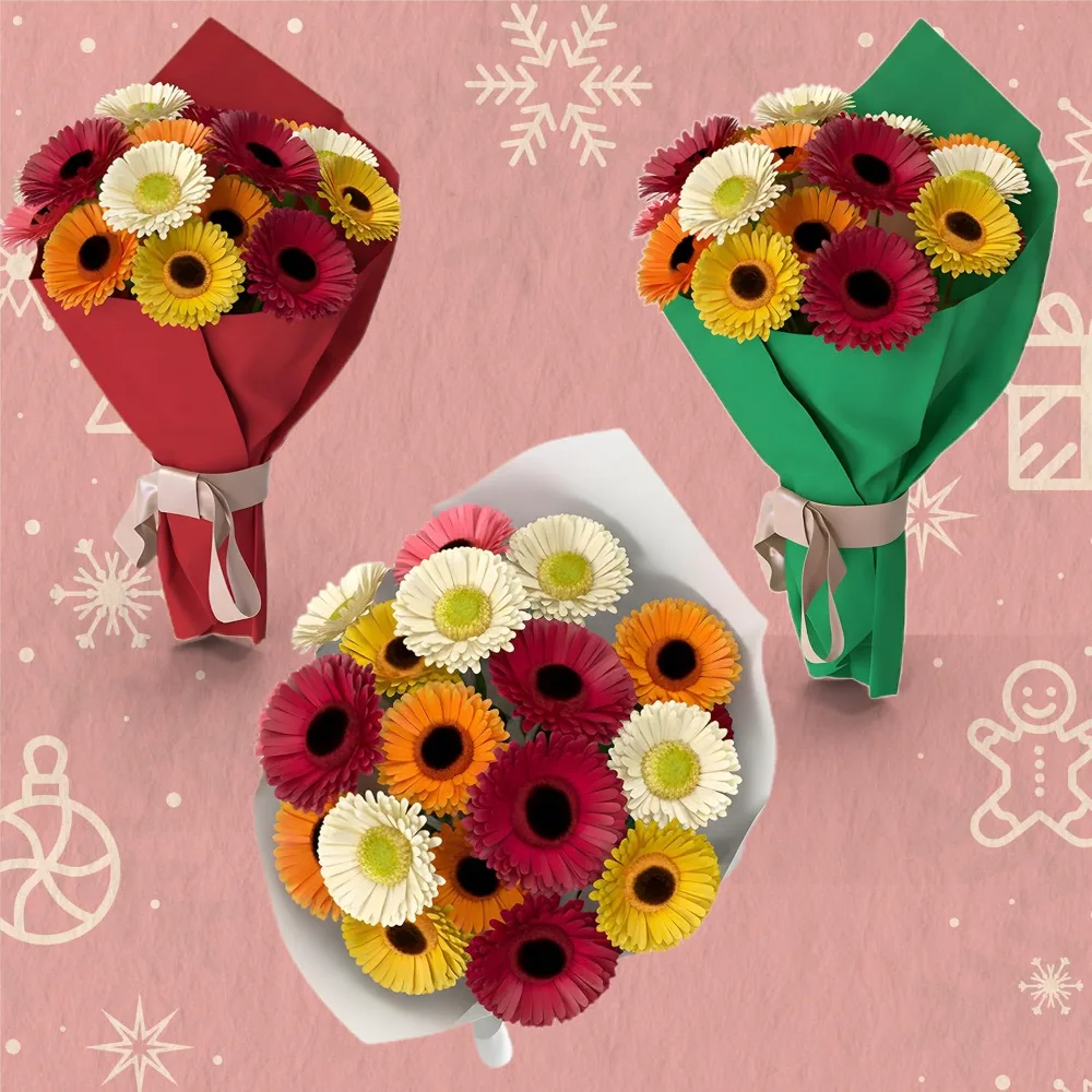 Christmas Tissue Paper 100 Sheets 20"x14" Red Green White, view 5