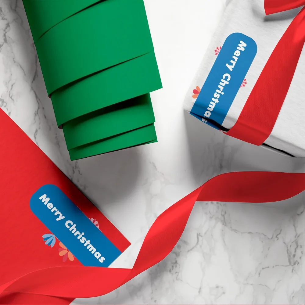 Christmas Tissue Paper 100 Sheets 20"x14" Red Green White, view 6