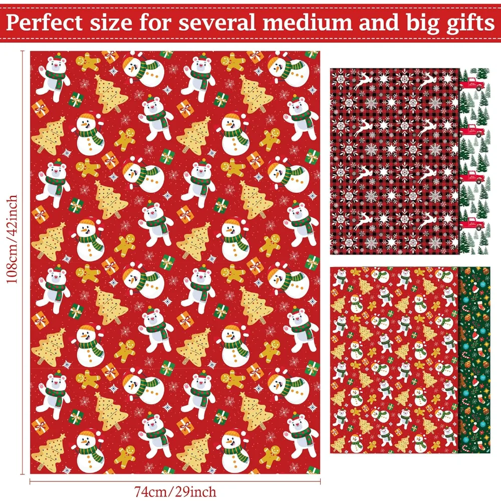 Christmas Wrapping Paper Jumbo Sheets, view 4
