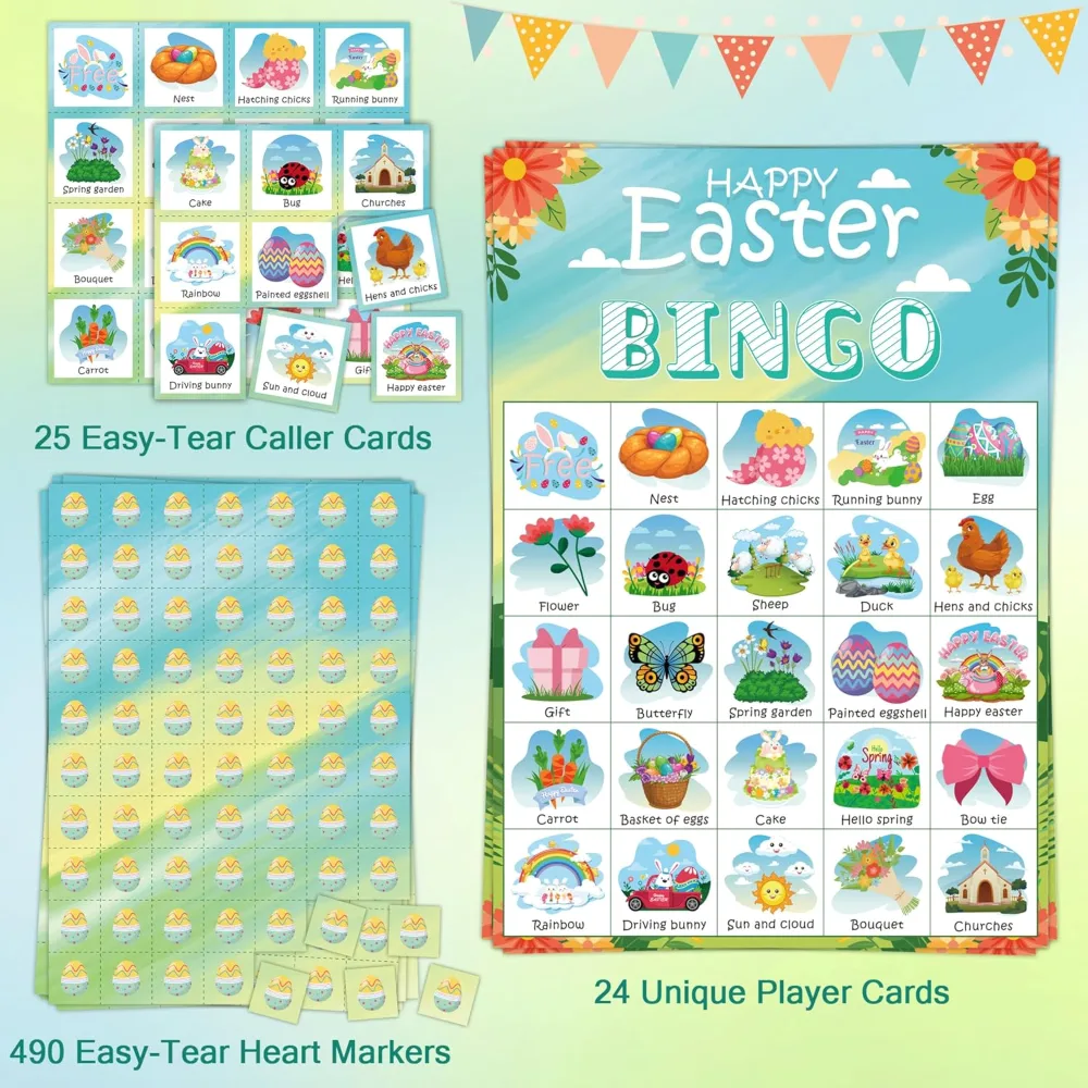 Easter Bingo Games for Kids, view 2