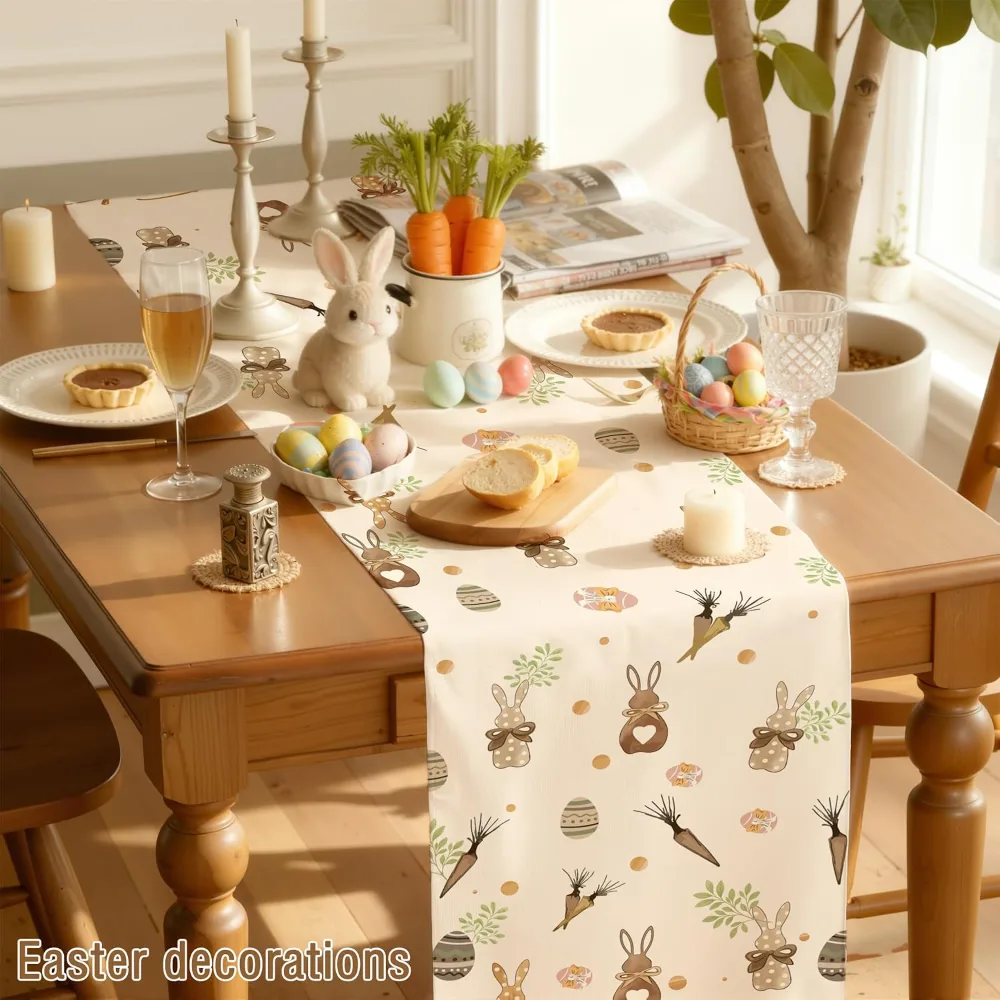 Easter Decorations Bunny Egg Table Runner, view 3