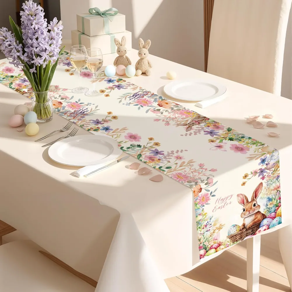 Easter Decorations Egg Rabbit Table Runner, view 6