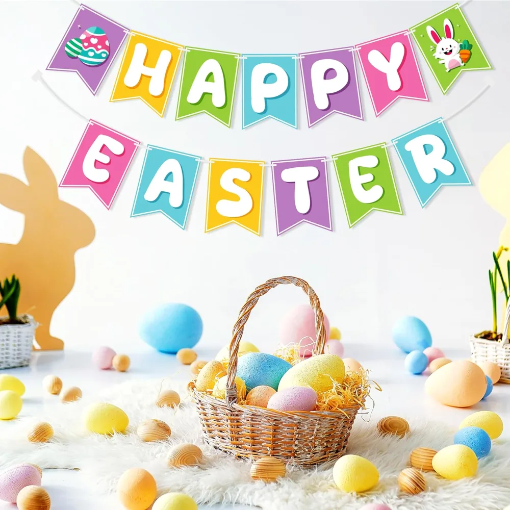 Easter Decorations Happy Easter Banner, view 4