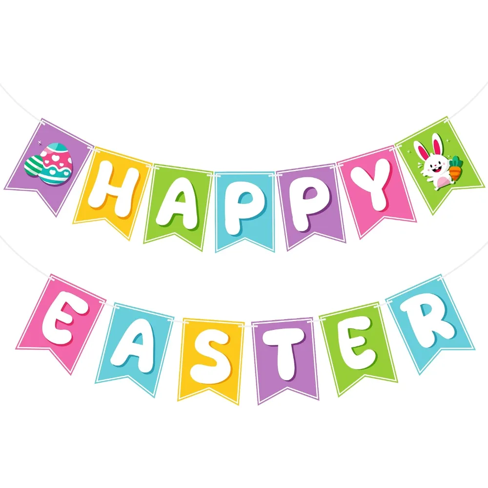 Easter Decorations Happy Easter Banner