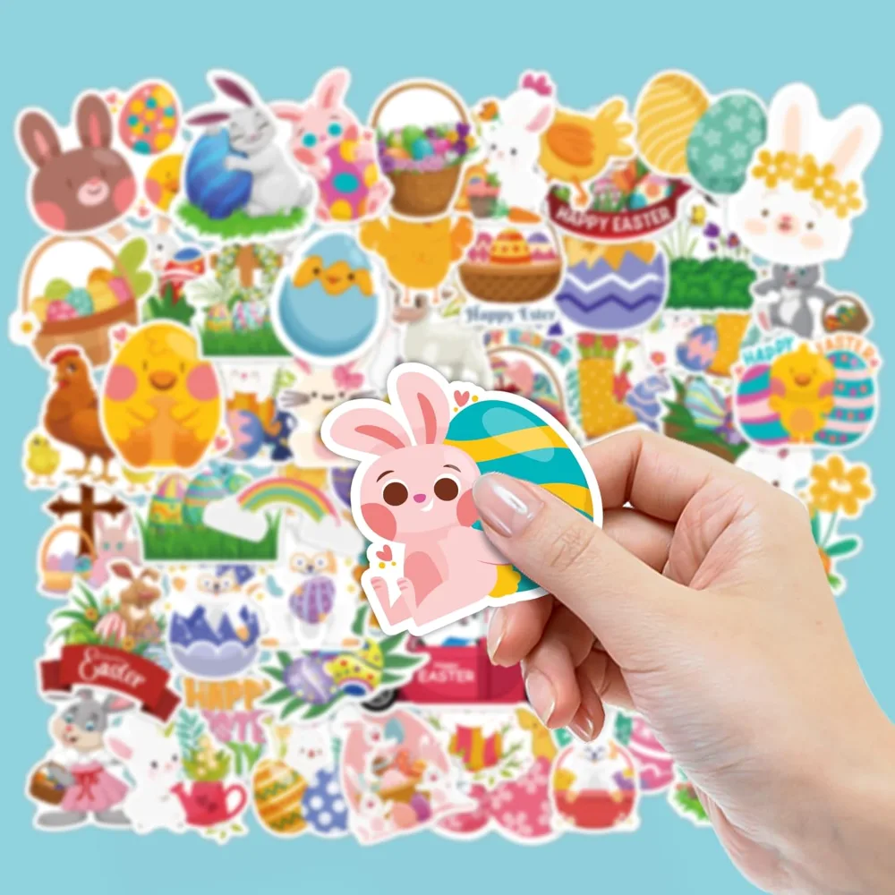Easter Stickers 120 PCS Egg Bunny Stickers for Kids -Easter, view 3