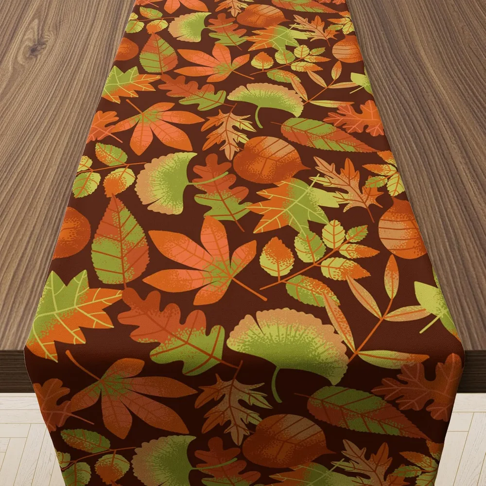 Fall Decor Autumn Leaves Table Runner