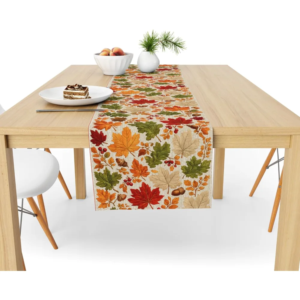 Fall Decor Fall Leaves Table Runner for Thanksgiving, view 4