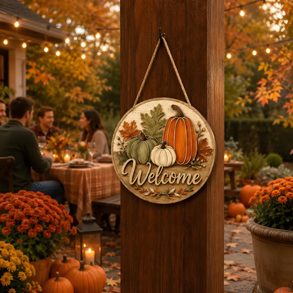 Fall Decor Fall Welcome Sign for Front Door, view 6