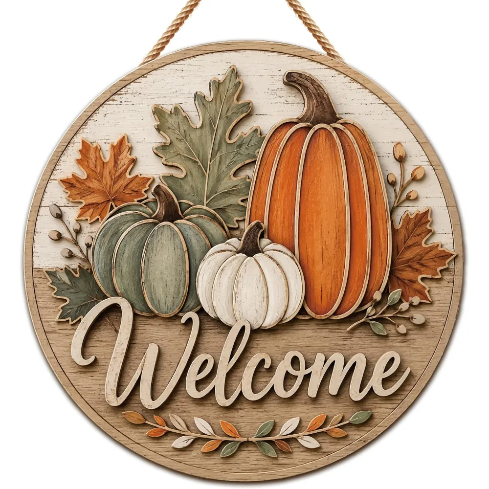 Fall Decor Fall Welcome Sign for Front Door