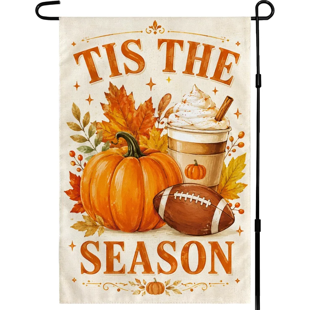 Fall Decor Football Season Garden Flag