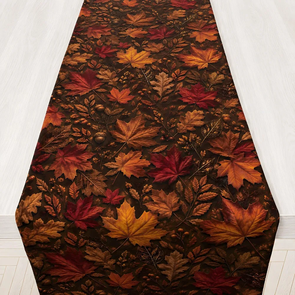 Fall Decor Maple Leaf Fall Table Runner for Thanksgiving