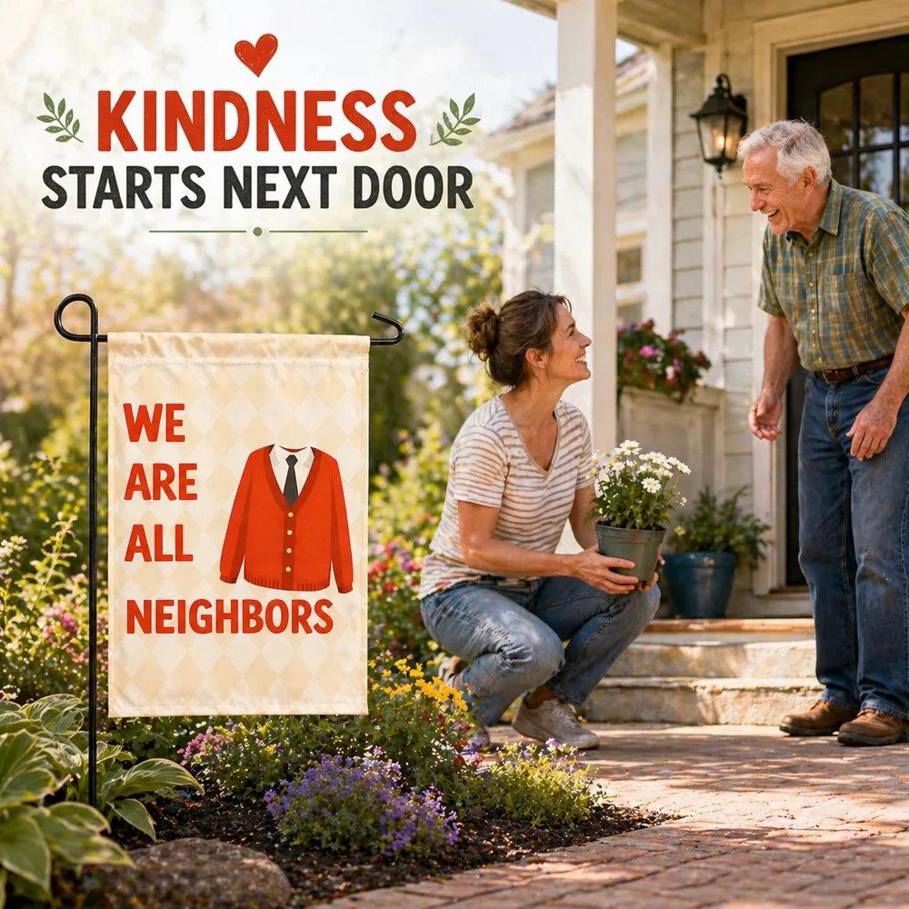 Fall Decor We Are All Neighbors Garden Flag for for Outdoor, view 4