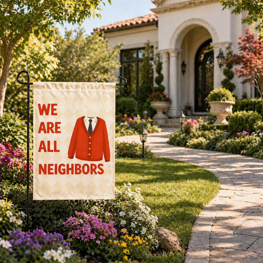 Fall Decor We Are All Neighbors Garden Flag for for Outdoor, view 5
