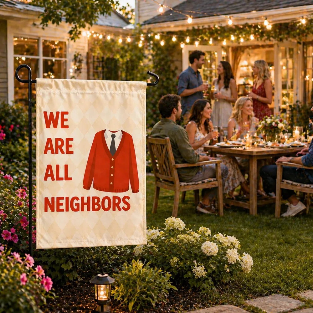 Fall Decor We Are All Neighbors Garden Flag for for Outdoor, view 6