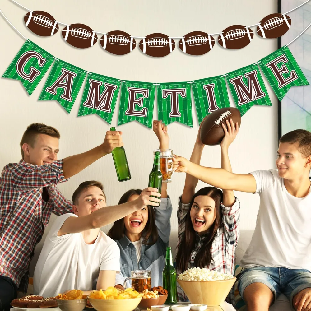 Football Party Decorations Football Banner for Super Games, view 6