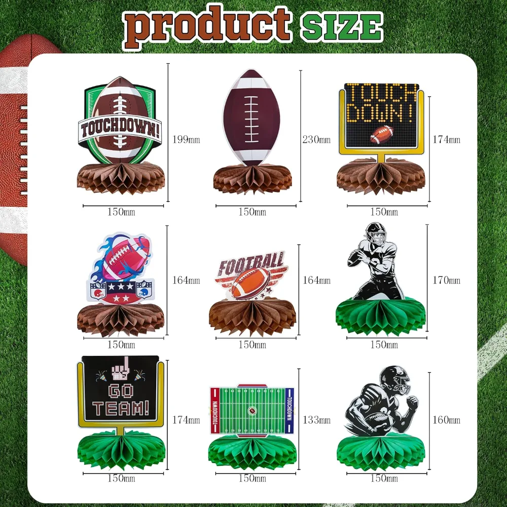 Football Party Decorations for Super Game Bowl 2027, view 2