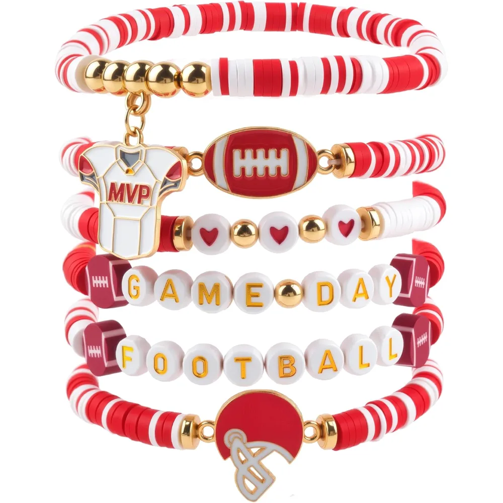 Football Party Decorations for Super Game Bowl 2027-6 Pack
