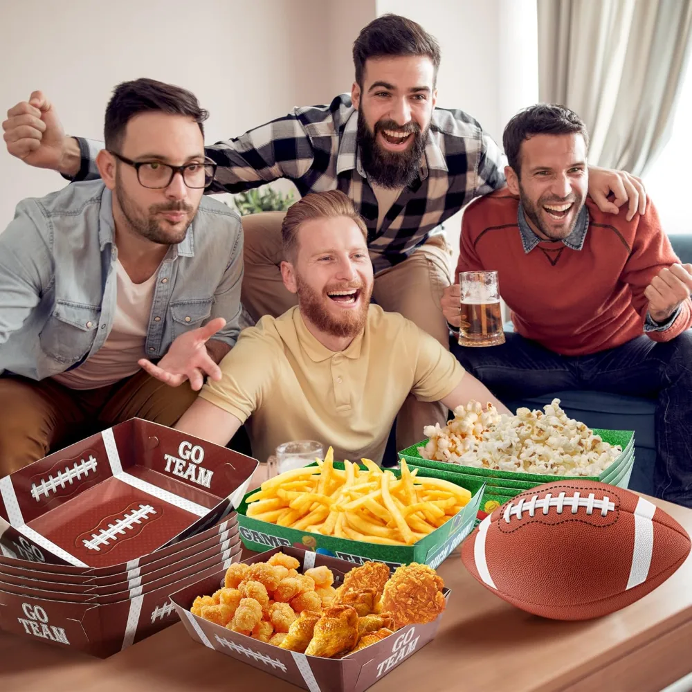 Football Party Supplies 40 Pack Super Game Bowl Party, view 4