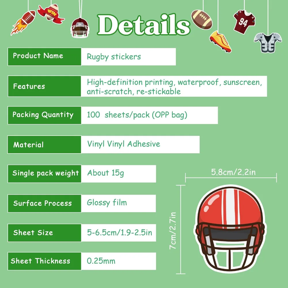 Football Stickers for Kids, view 6