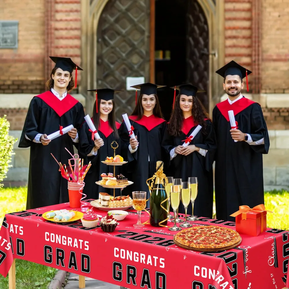 Graduation Party Decorations 2026 2027- Plastic Red, view 5