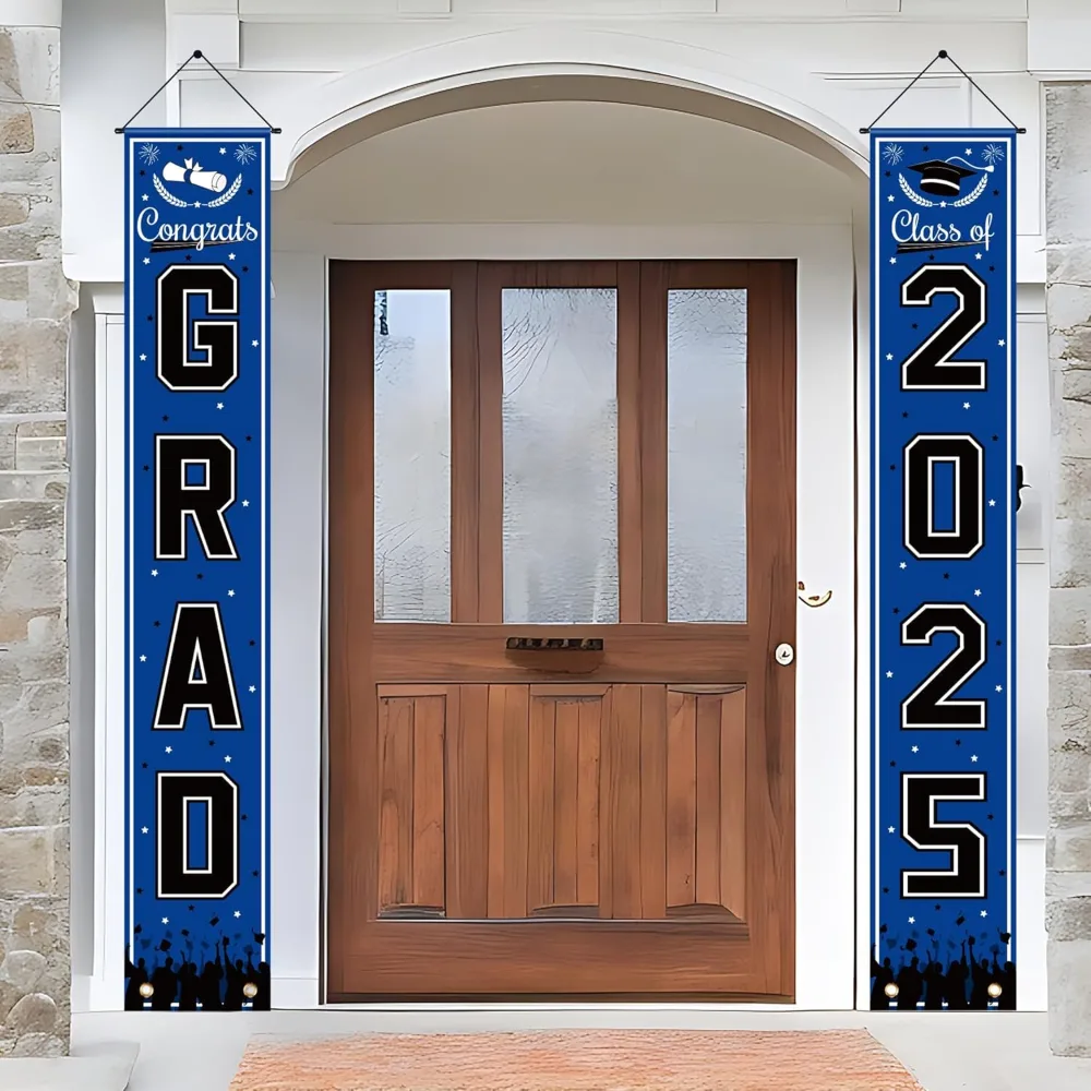 Graduation Tablecloth with Graduation Banner