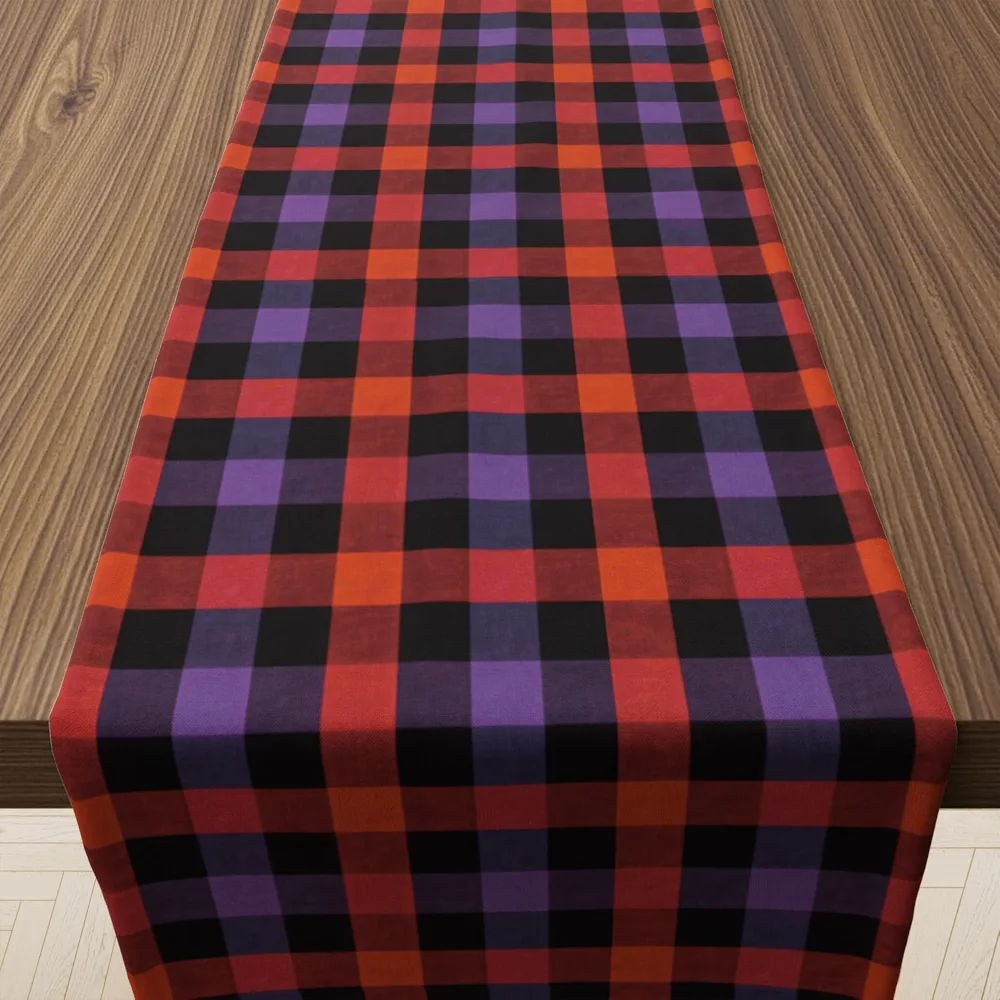 Halloween Decorations Halloween Checkered Table Runner