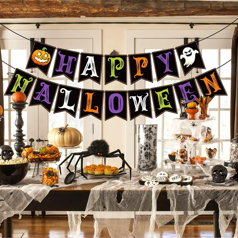 Halloween Decorations Happy Halloween Banner, view 5