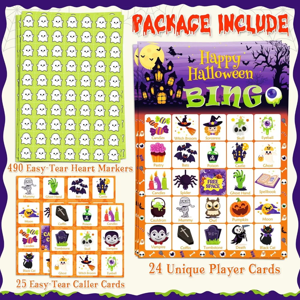 Halloween Games Halloween Bingo for Kids, view 2