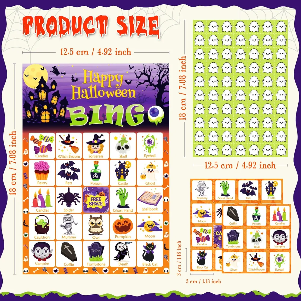 Halloween Games Halloween Bingo for Kids, view 3