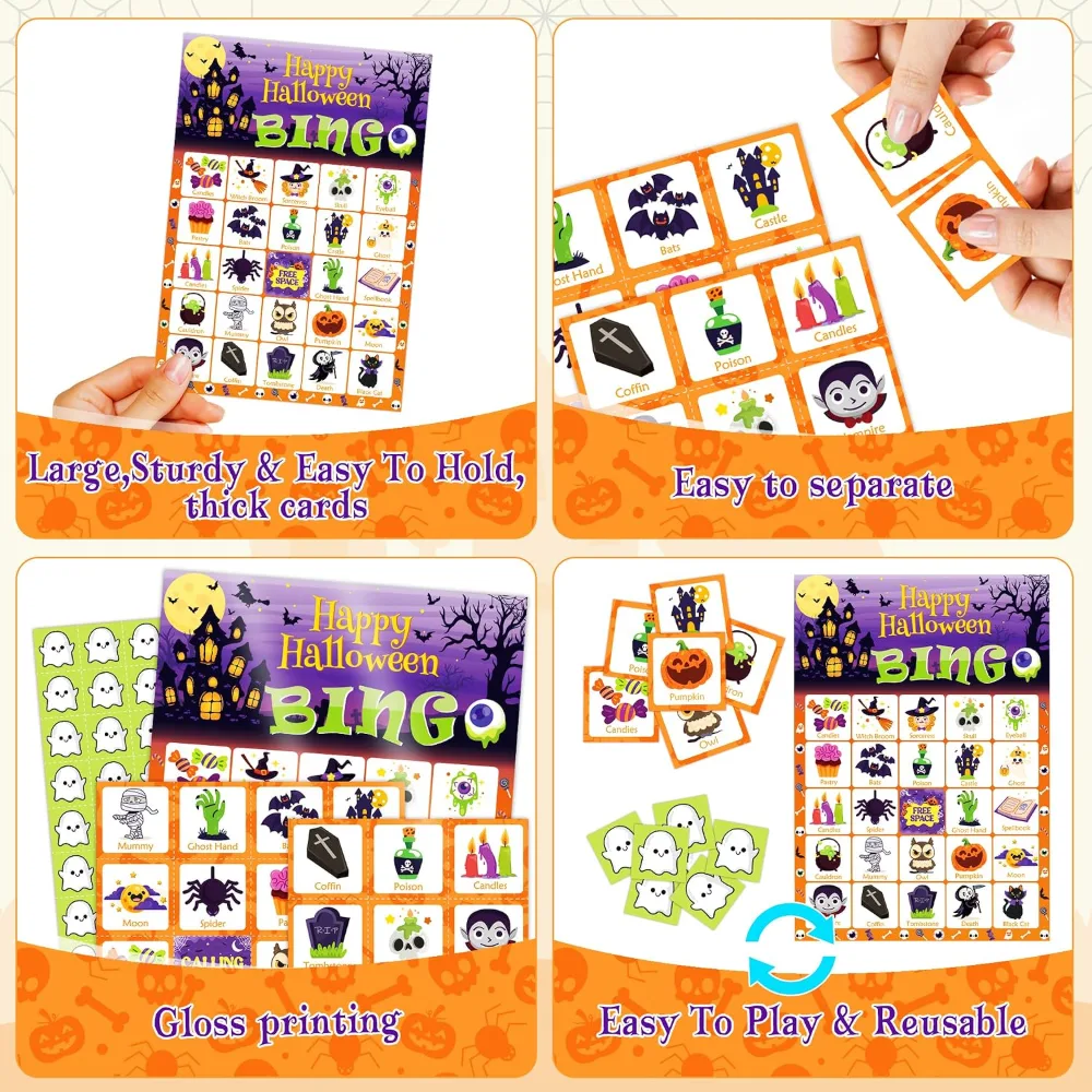 Halloween Games Halloween Bingo for Kids, view 4