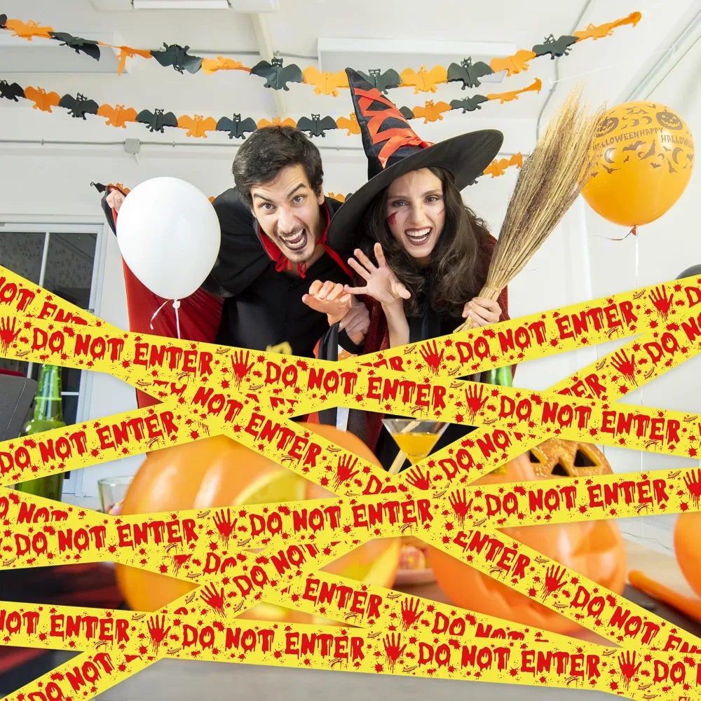 Halloween Party Decorations 3 Inch x 82 FT Fright Tape, view 5