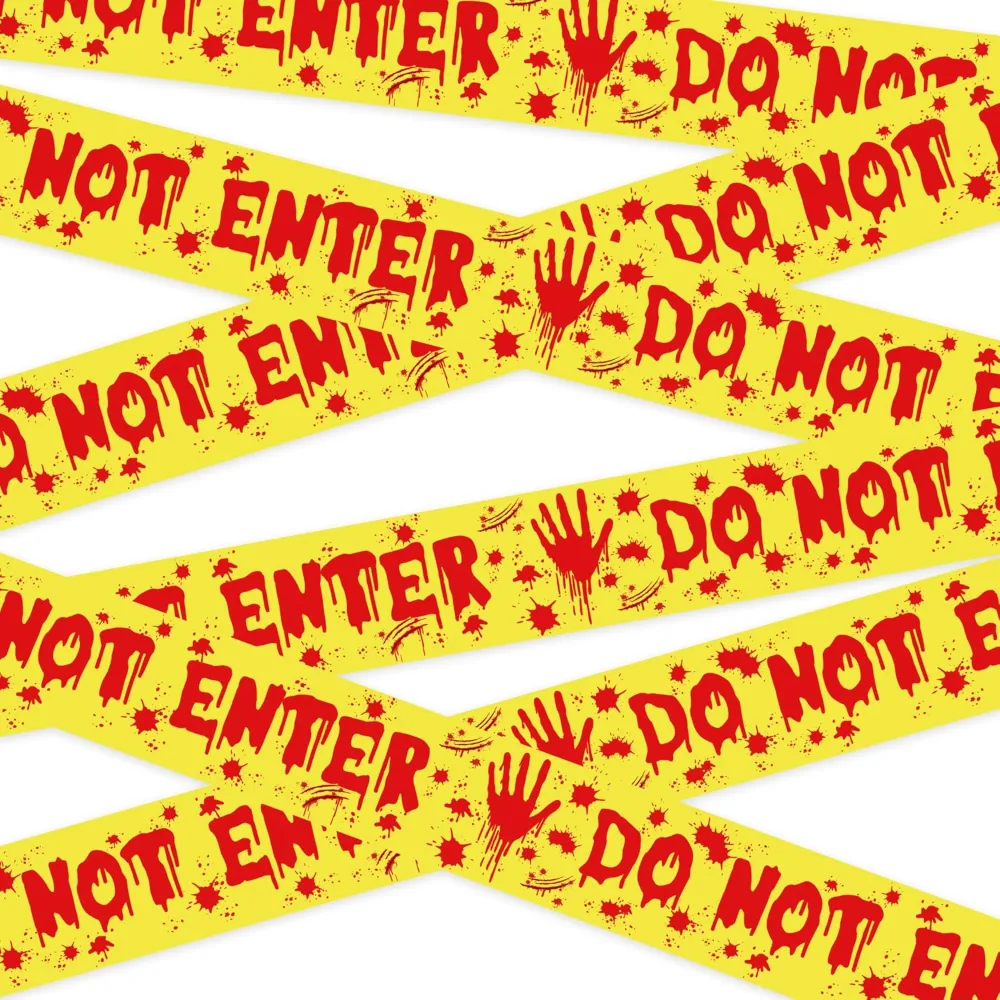 Halloween Party Decorations 3 Inch x 82 FT Fright Tape