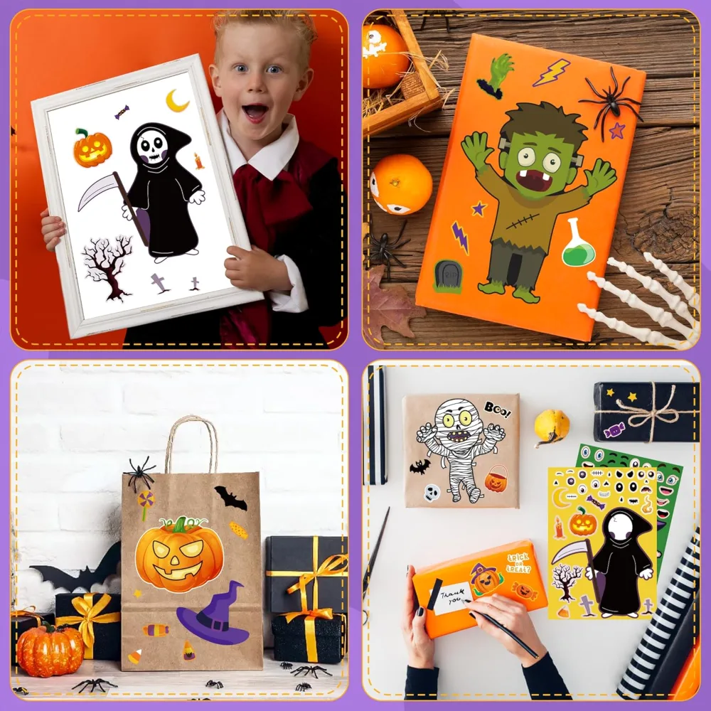 Halloween Party Favors DIY Crafts Stickers for Kids, view 4