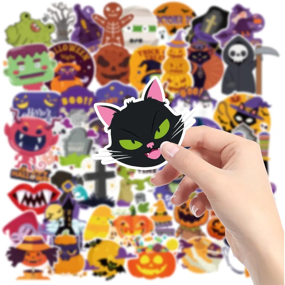 Halloween Stickers 100 PCS Halloween Party Favors, view 3