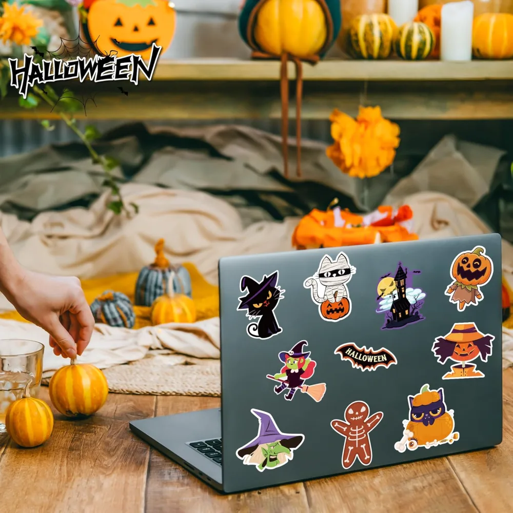 Halloween Stickers 100 PCS Halloween Party Favors, view 4