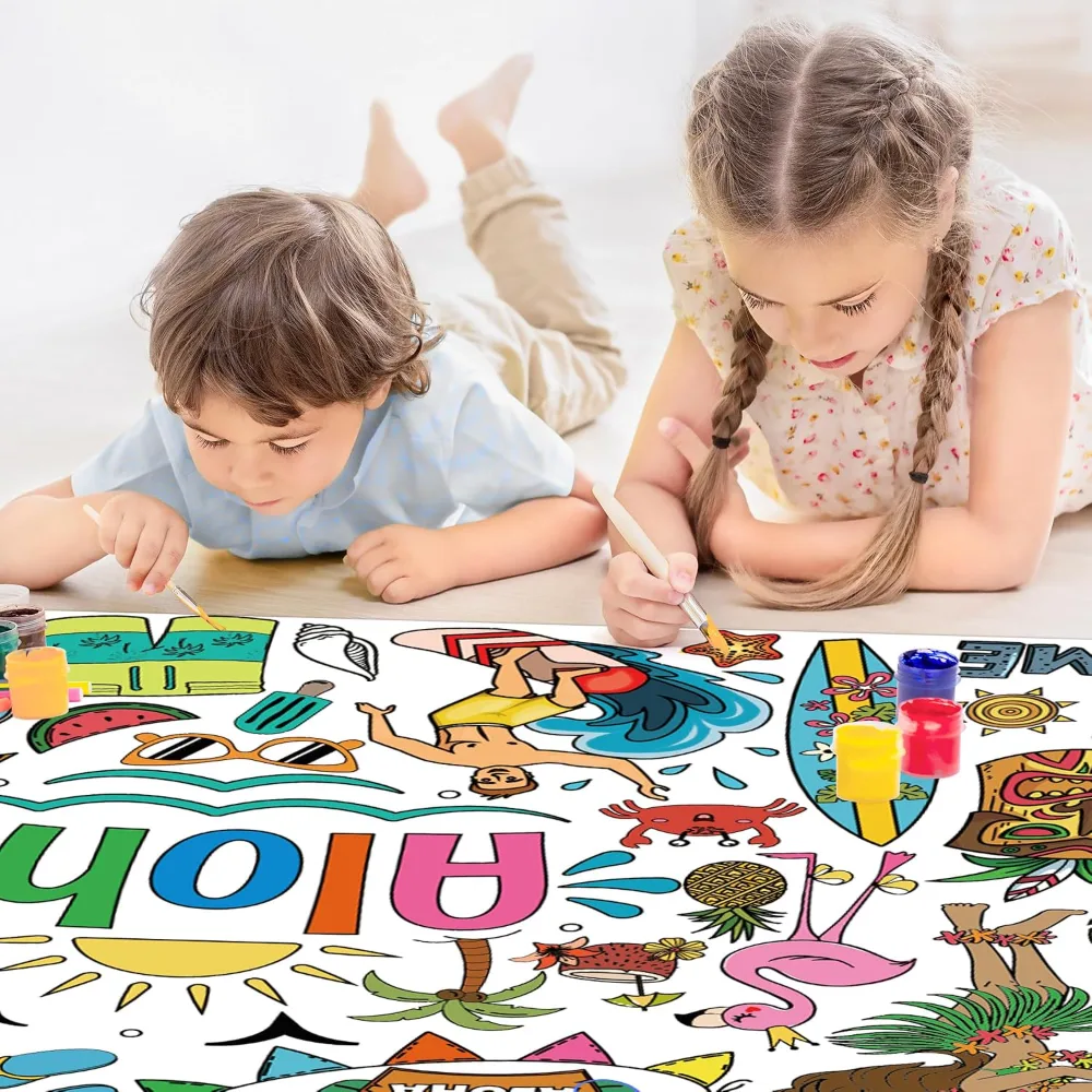 Hawaiian Giant Coloring Poster/Tablecloth, view 5