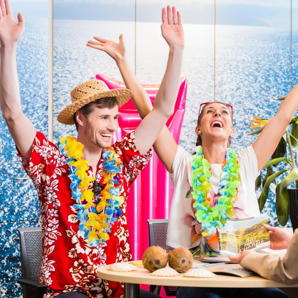 Luau Party Decorations 24 Pack Leis for Luau Party, view 6