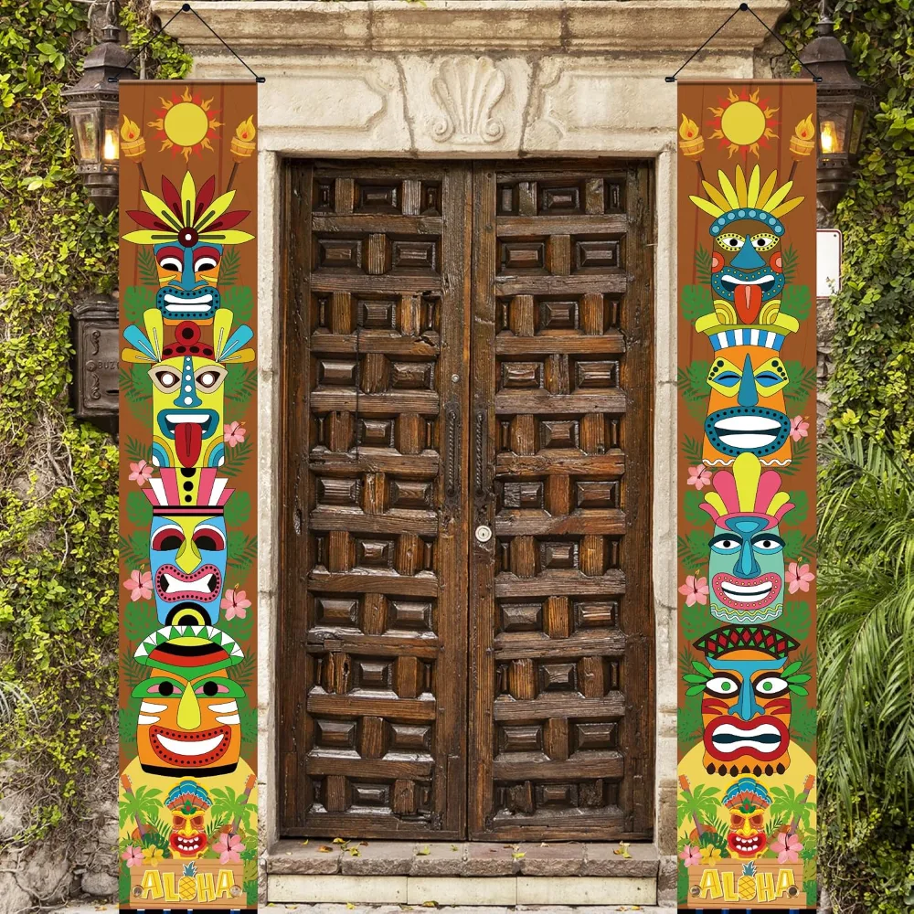 Luau Party Decorations Hawaiian Porch Banner Backdrop Yard