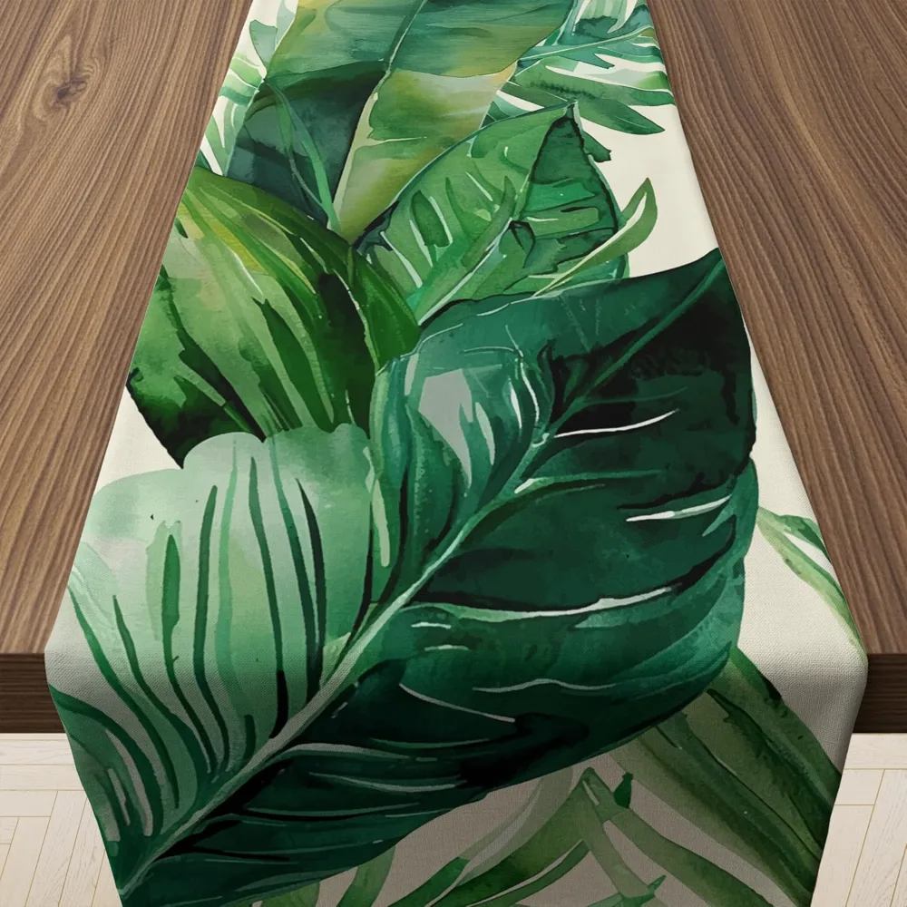 Luau Party Decorations Palm Leaves Table Runner