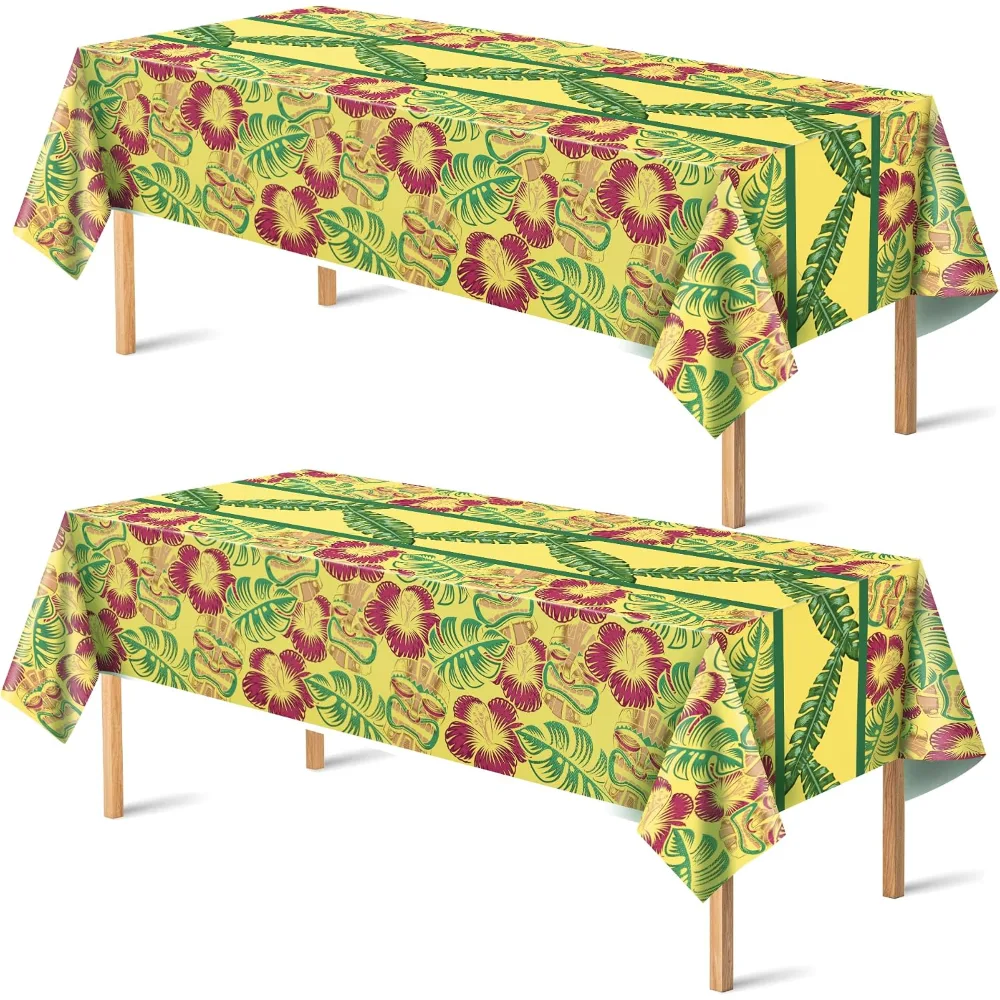 Luau Party Decorations Plastic Tablecloth for Summer Party