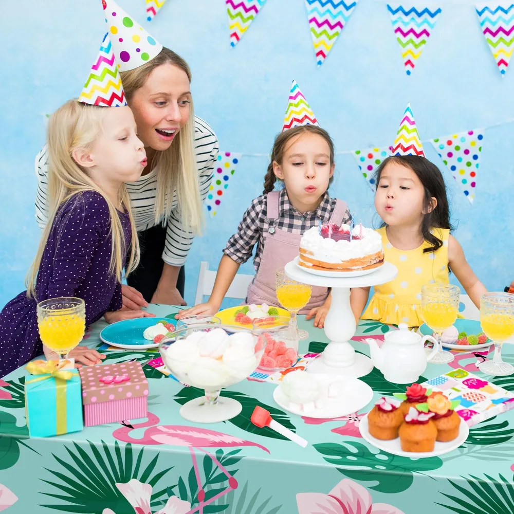 Luau Party Decorations Plastic Tablecloth for Tropical Party, view 6
